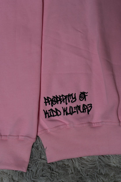 PATCHED ZIP UP JACKET (PINK)