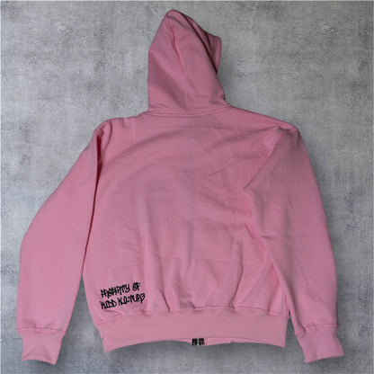 PATCHED ZIP UP JACKET (PINK)