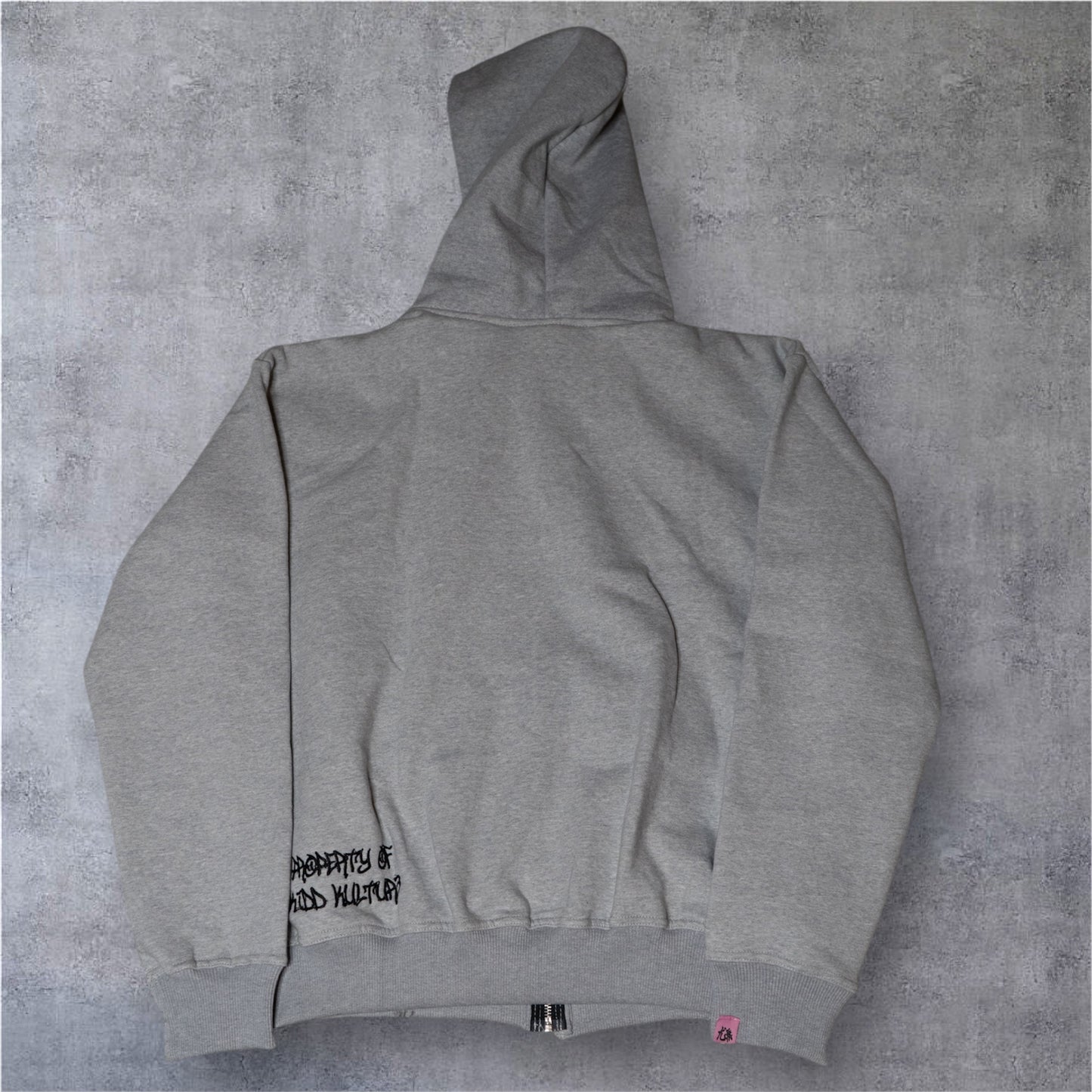 PATCHED ZIP UP JACKET (GREY)